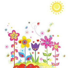 Vinyl Wall Sticker Floral Mural Removable Home Decor
