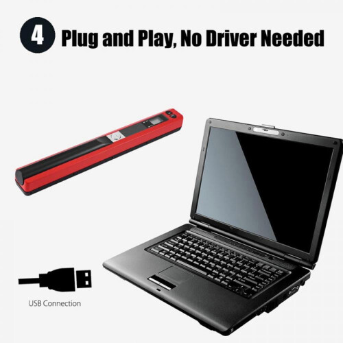 Handheld A4 Scanner 900 DPI with 32GB TF Card 2