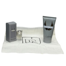 Paco Rabanne Invictus 5ml EDT Mini & 75ml Shower Gel + Pouch Travel Kit