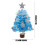 Kabnic blue tabletop Christmas tree with LED lights 17.7 3