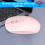 Shengxiny wireless mouse pink 2.4G Bluetooth 4