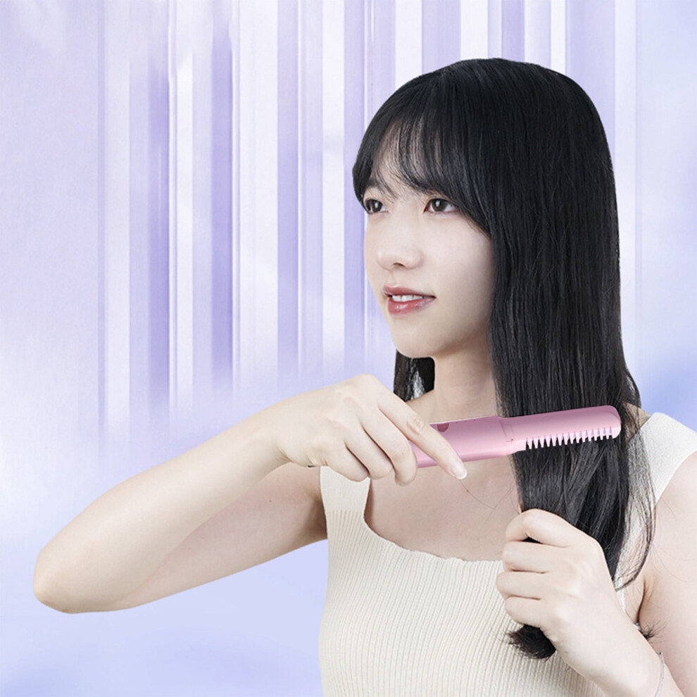 USB Wireless Hair Straightening Comb Dual Use 1pc