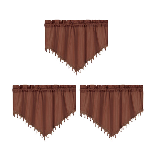 Blackout Window Valance with Scalloped Edge for Bedroom 1