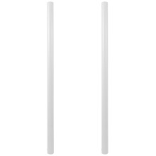Ensemble de 2 tiges d'extension pour ventilateur de plafond, crochets de suspension, orientables vers le bas, en fer blanc
