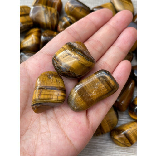 Χρυσές πέτρες Tiger Eye Tumbled 0,85-1,5 ίντσες 1