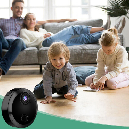 Μίνι Κάμερα WiFi 1080P HD, Ασύρματη Κάμερα Ασφαλείας Εσωτερικού Χώρου με Νυχτερινή 1