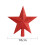 Christmas Tree Star Topper Red Pentagram 1 Piece 3