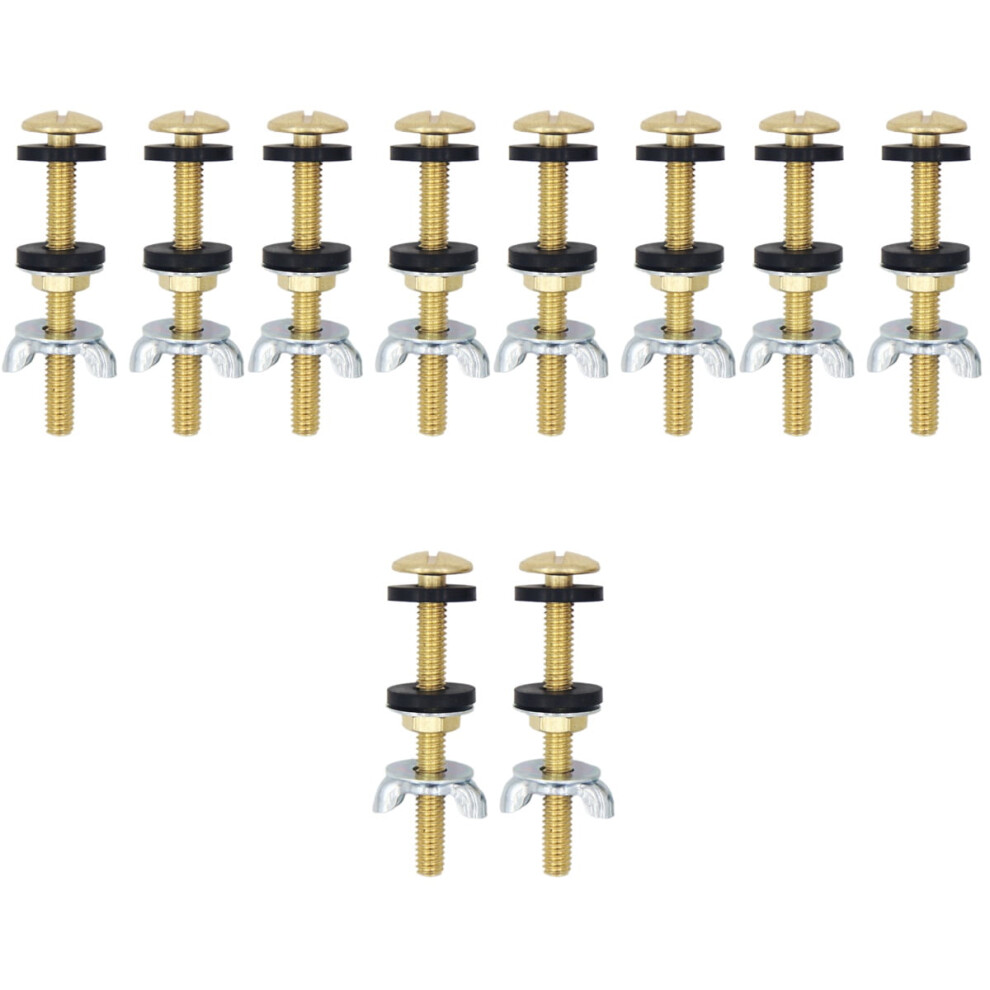 Toilet Tank Bolts With Washers 10 Pcs 972700541742