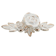 Rose Handle Vintage Cabinet Knob Zinc Alloy 2 Pack