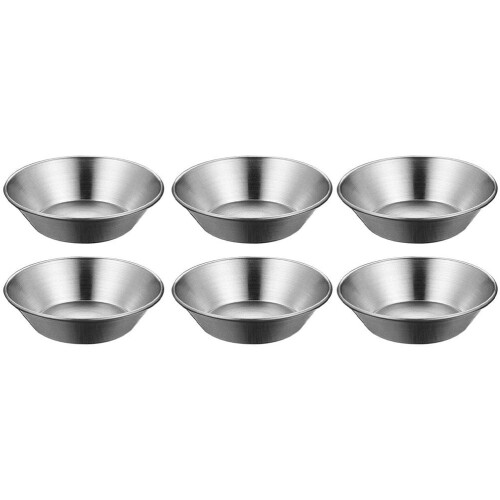 Äggtartform i rostfritt stål, 6 st