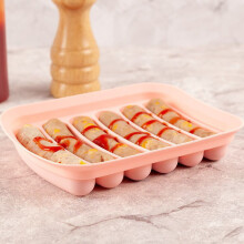 Moule à saucisses, hot-dogs et jambon 13,8 x 17,5 cm, outil à saucisses en silicone, moule en gel de silice de qualité alimentaire pour boîte à