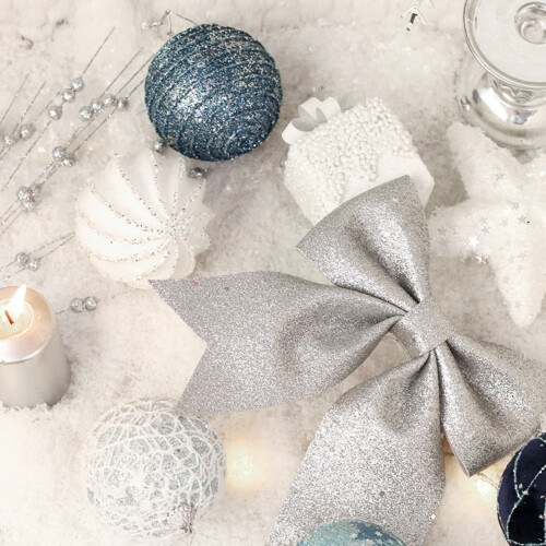 Christmas Ball Ornaments Set Blue 18 Pcs 1