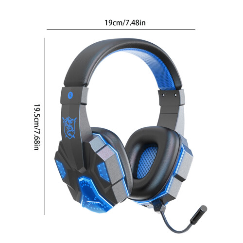 Ασύρματα ακουστικά Bluetooth Over-Ear με μικρόφωνο, LED θορύβου 2