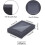 Black Gift Boxes with Window Foldable Kraft 24 Pcs 3