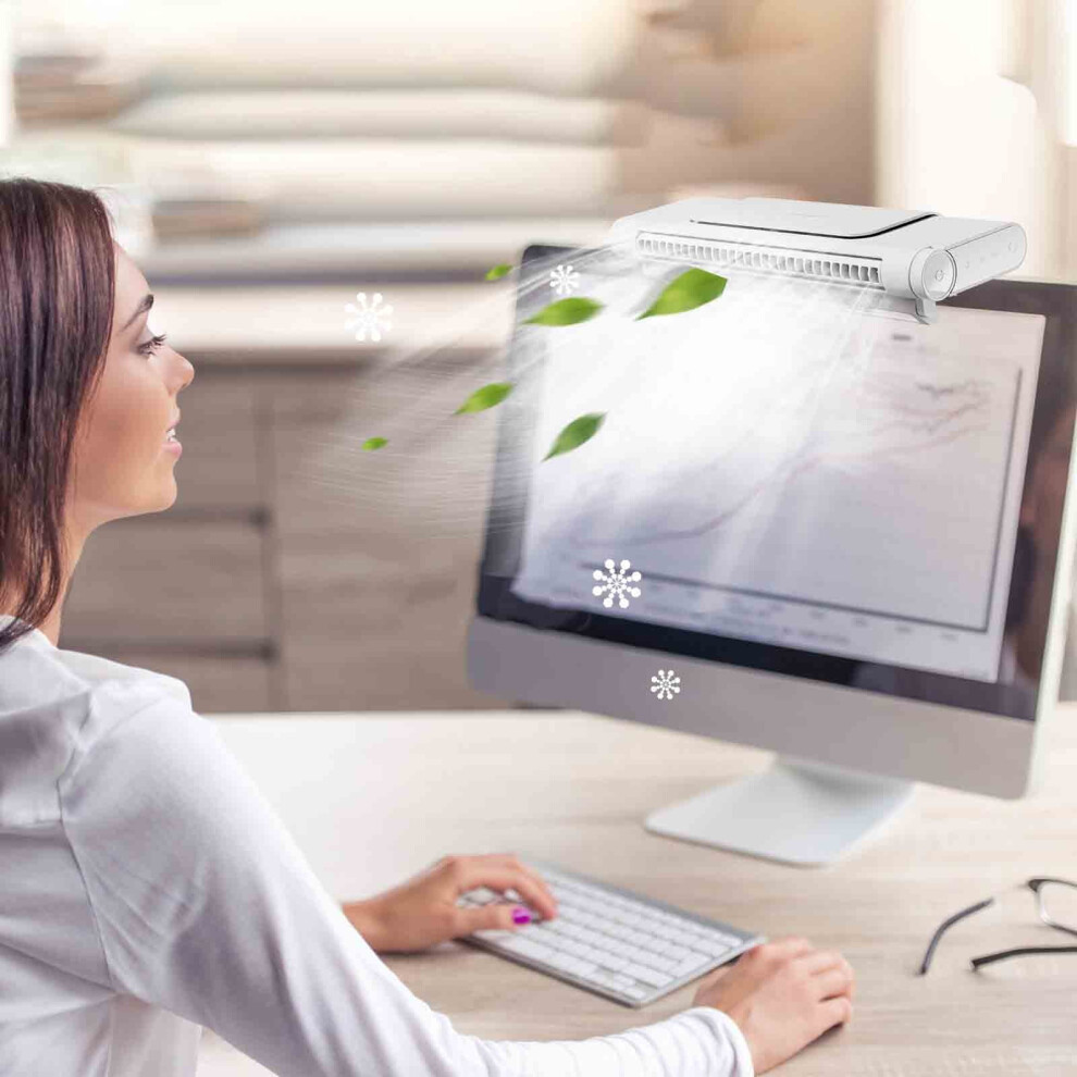 Flohua Desktop Tower Fan Compatible With Monitor Silent 972700159497