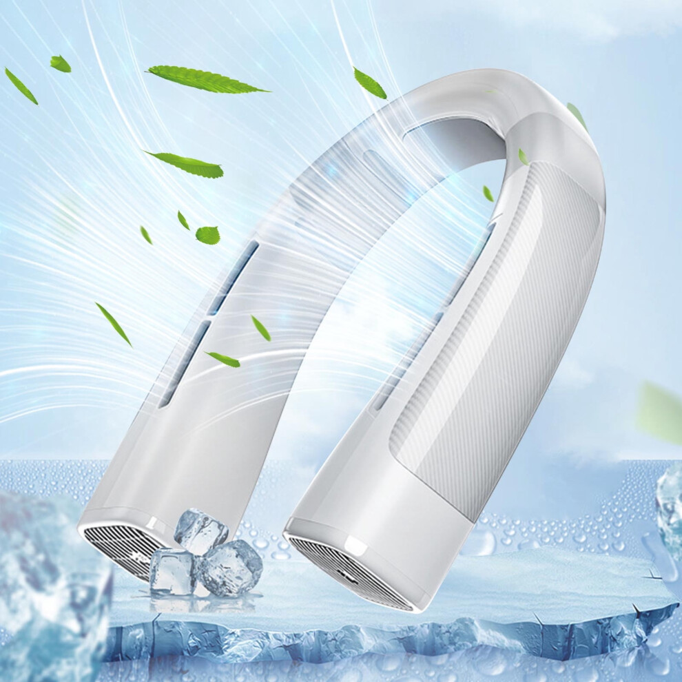 Flohua Portable Neck Fan Bladeless Usb Charging 972700159466