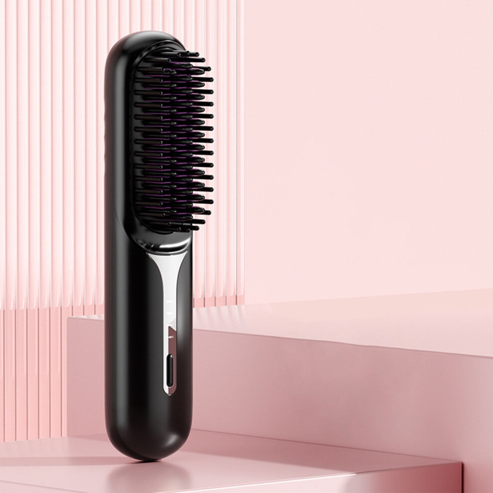 Wireless Straightening Hair Comb Portable Rechargeable