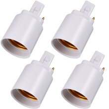 Adaptateur G24d vers E27 pour ampoule (4 pièces)
