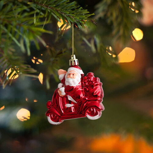 FloHua Christmas tree hanging balls black irregular 2 pcs