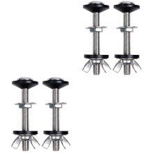 Toilet Bolts with Seal Ring and Gasket Set 4-Pack