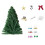 Wall Christmas Tree with LED Lights Battery-Powered 3ft 2
