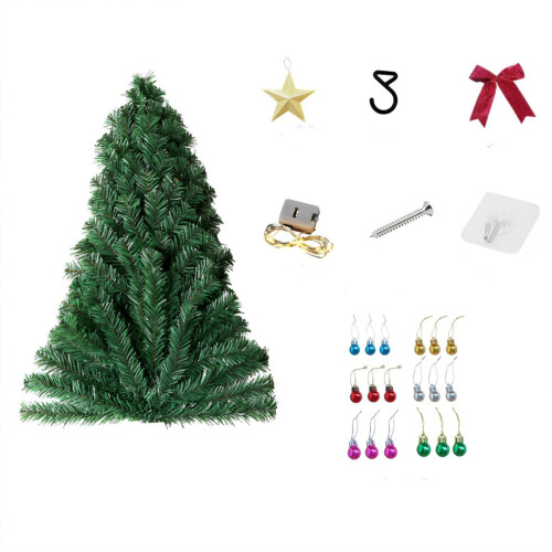 Wall Christmas Tree with LED Lights Battery-Powered 3ft 1