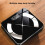 Smart Scale LCD Bluetooth Rechargeable Black 10.2x10.2 inch 8