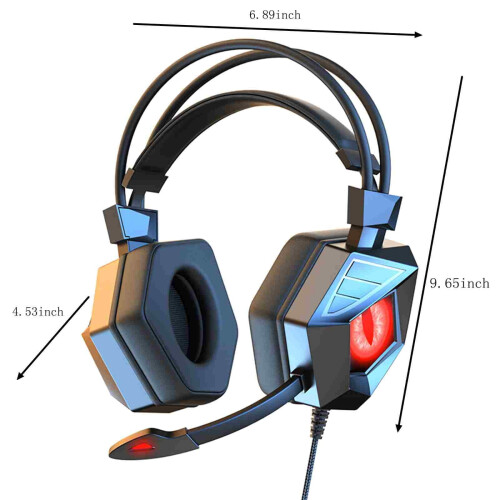 Jacenvly gaming headset with noise cancelling and surround 2