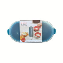 Egg Poacher Non-Stick ABS Plastic 2-Cup Microwave Safe