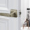 Bedroom Door Lock Solid Wood Silent Handle 1pc 1