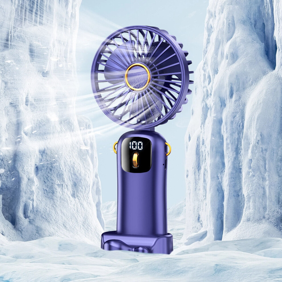 Quinlirra Handheld Fan 4000Mah 100-Speed Silent Foldable 908436300469