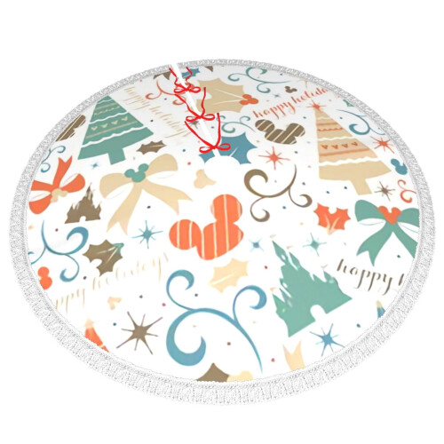 Christmas Tree Skirt 36 Inch Rustic Holiday Decor 2