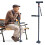Aluminum LED Walking Cane Foldable Four-Legged Adjustable 8