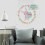 Easter rabbit wall sticker cartoon style 1 piece 2