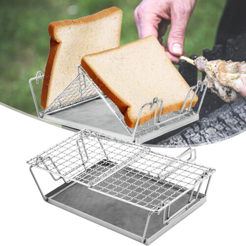 Campfire Grill and Toaster Stainless Steel Foldable