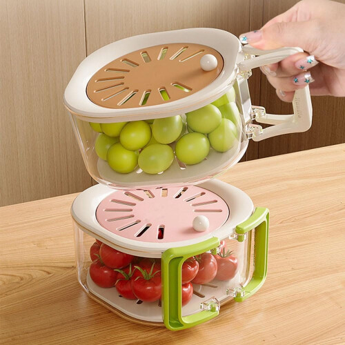 Fruit and Veggie Washing Basket with Strainer 2 PCS 2
