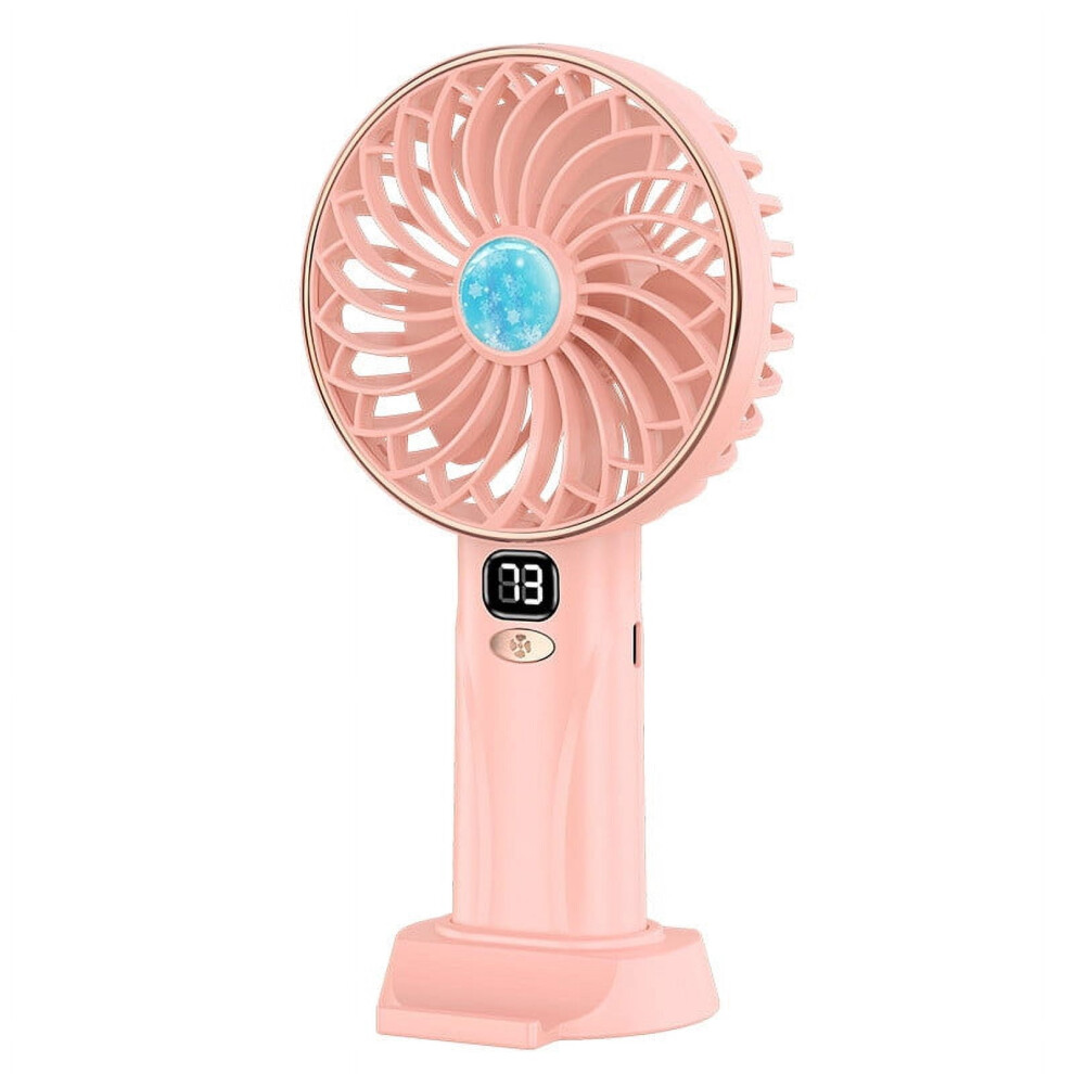 Digital Handheld Fan Usb Rechargeable Foldable Mini Desktop 908436303880
