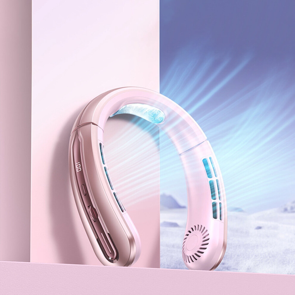 Hanging Neck Fan Usb Rechargeable Silent Portable 908436295086