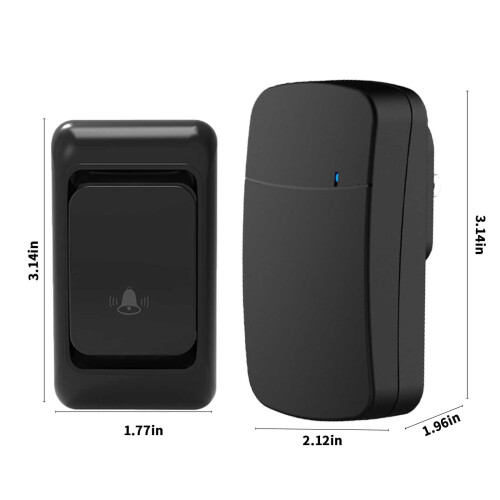 Wireless Doorbell for Home Use, Digital Ding-Dong, 1 Set 2