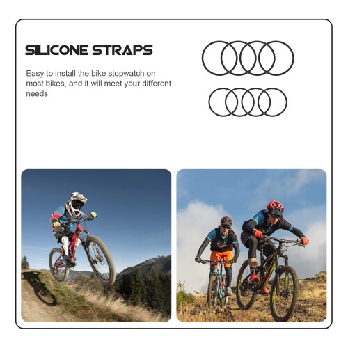 Cykelstoppur Fixator Silikonband 8 st 2