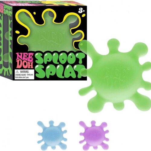 (Purple virus) NeeDoh Gooey Mashup Stress Reliever TPR Squishy Toy Decompression Training 3-Pack