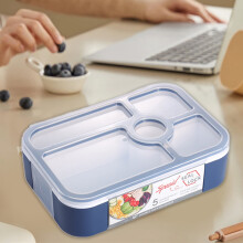 Boîte à lunch à salade hermétique grande capacité Txmfgh1100ml, compartimentée, avec couvercle tropical, idéale pour les employés de bureau.