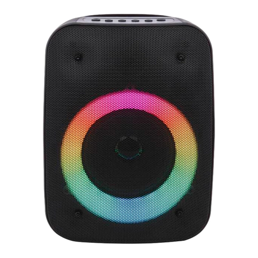 Valseel Bluetooth Speaker Stereo Portable With Lights 1 Pc Black 908436971270