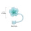 Silica Gel Straw Cap Cover Light Blue 0.4 in 3