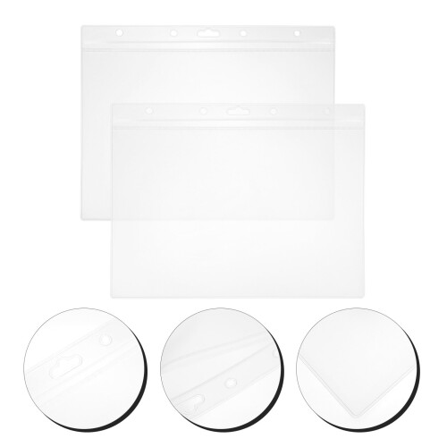 Document Protective Covers PVC Unisex 2 pcs 2