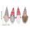 Christmas Wine Bottle Cover Red Knit Hat 4pcs 5