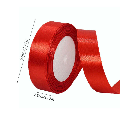 Decoratief buitenlint van polyester, rood, 25 meter 1