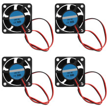 Kit com 4 ventiladores de resfriamento Eatbuy 4020 para melhorar o fluxo de ar.