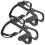 Bike Pedals with Toe Clips 1 Pair 3