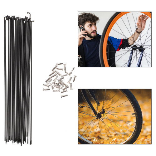 Bike Spokes Wheel Component Steel 30 Pcs 2